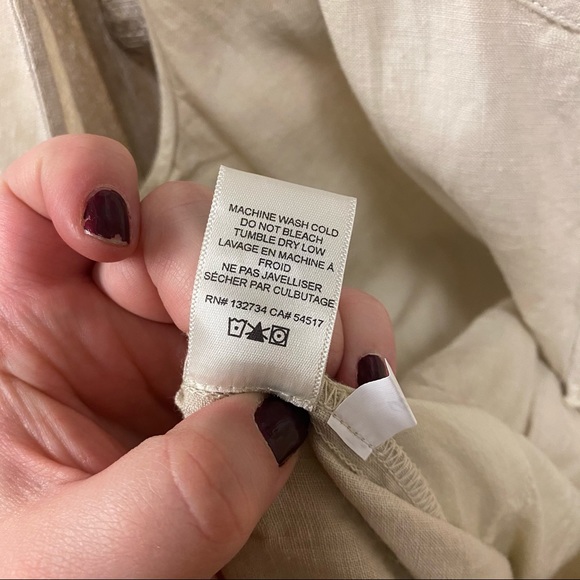 Cloth and Stone tie waist linen jumpsuit NWOT - Picture 4 of 8